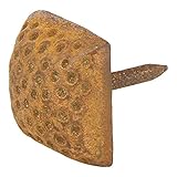 A29 Hand Forged Iron Square Dimpled Cloves/Nails, Rust Finish, Set of 4 [並行輸入品]