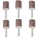 6pcs　80グリット　20mm　サンダードリル　サンディングフラップホイール　サンドペーパー　ロータリー工具