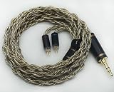 【JSHiFi-Jupiter】2pin3.5mmリケーブル 4芯金メッキと銀メッキとグラフェン線材 CIEM2pinイヤホンアップグレードケーブル 3.5mmイヤフォン交換ケーブル (2pin3.5mm)