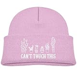 男女兼用 キッズ テーラード カクタス ライフ プリント ビーニー ハット 大人気 ソフト オールシーズン アウトドア 日よけ お出かけ 通学 遠足 ダンス ピンク