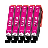 エプソン用 SAT サツマイモ SAT-M互換 インク 増量 マゼンタ 5本セット エプソン EP-716A EP-816A EP-715A EP-815A EP-712A EP-713A EP-714A EP-812A EP-813A EP-814A 対応 さつまいも インクカートリッジ 残量検知対応