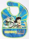 Buzz Lightyear & Woody Toy Story Heroes in Training Waterproof Baby & Toddler Bib with Crumb Catcher