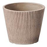 GREENHOUSE 軟質プラスチックプランター ラウンド S グレー 3749-GY