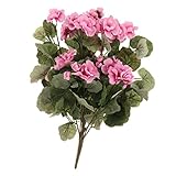 Fenteer 和風ベゴニア（人工植物/観葉植物）　人工ベゴニア　グリーンデコ　屋内用　結婚式造花　ホームオフィス装飾花　全5色 - 紫