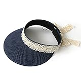 Là Vestmon 空のトップ帽子夏の新しいファッション ハット子供たち夏のカジュアルバイザーキャップ日キャップ トップガールズサンビーチハットなし弾性ハーフフープハットアウトドアサマーサンハット