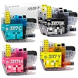 バウストア Brother LC3117 対応互換インクカートリッジ 5個 MFC-J6980CDW MFC-J6580CDW MFC-J6983CDW MFC-J6583CDW MFC-J5630CDW