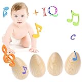 timberlark 4pc木製打楽器、ミュージカルエッグマラカスシェイカーToy for Baby / Kids /バンド