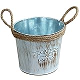 Outflower　植木鉢　鉄桶　小物入れ　バケツ型植木鉢　室内装飾品　単品　観賞植物植木鉢　置物　手つくり植木鉢　収納鉄桶　復古鉄桶　田園現代スタイル　ガーデン用