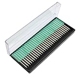 uxcell　 軸付き砥石　ダイヤモンドマウントポイント　20Bダイヤモンドビット　研削ビット　先端径2mm　30個