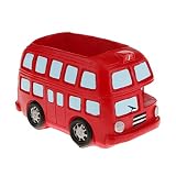 ノーブランド品 DIY 装飾　フラワーポット　LONDON BUS デザイン　植木鉢　樹脂　サボテン 多肉植物 ベッド　盆栽　トラフ　ボックス　妖精の庭　家庭
