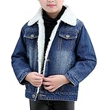 雲の花 キッズガールズラムズウールデニムジャケットコートアウター (140cm)