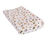 Friendly Forest Deluxe Flannel Changing Pad Cover by Trend Lab [並行輸入品]