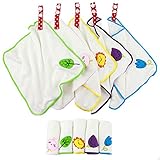 Petit Bella ベビー ５枚タオルセット 2way ビブ スタイ キッズ フェースタオル ハンドタオル ハンカチ 竹繊維 吸水 柔らか 30*30cm 出産祝い ギフトセット プレゼント