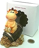 おもちゃ。Piggy Bankデザイン"かわいい牛、on Beer Keg Putゴールド」(かわいい5.2インチ)