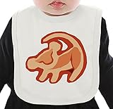 Simba The Lion King Logo ネクタイを有する有機ビブ Medium