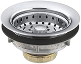 KOHLER K-8814-CP Stainless Steel Sink Strainer, Polished Chrome [並行輸入品]