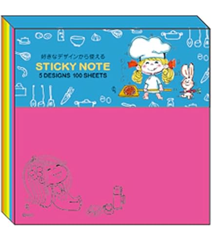 Amazon.co.jp: 水森亜土 亜土ちゃん メモ帳、ふせんセット