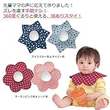 生まれたての赤ちゃんの男の子の女の子の防水の花と星の給餌ビブ (ブルー)