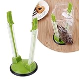 Kicode Hands Free Baggy Rack Non Slip Clip Storage Bag Holder Home Kitchen Portable