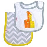 Happy Chic Baby By Jonathan Adler Giraffe Bib and Burp Cloth Set by Hamco [並行輸入品]