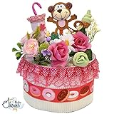おむつケーキ 出産祝い 女の子 アメリカンスタンダード ダイパーケーキ 内祝い パンパース GIFT S