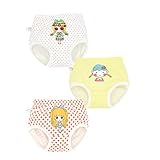 JIEYA ベビーガールズ幼児4パックコットントレーニングパンツ下着 (100cm（24-36ヶ月）, 3pack:C)