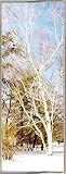 パステルで雪by Harold Silverman – 木&古いフェンス 27.03"x10.03" 74728-36-17FUSA