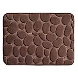 InterDesign 浴室足ふきマット チョコレート 61 x 43.2 cm 23357EJ