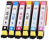 mita 互換インク 6色セット 大容量 EP-977A3 / EP-907F / EP-807AW / EP-807AB / EP-807AR / EP-777A / EP-707A / EP-808AW / EP-808AB / EP-808AR / EP-978A3 / EP-708A / EP-979A3 / EP-982A3 対応 エプソン 用