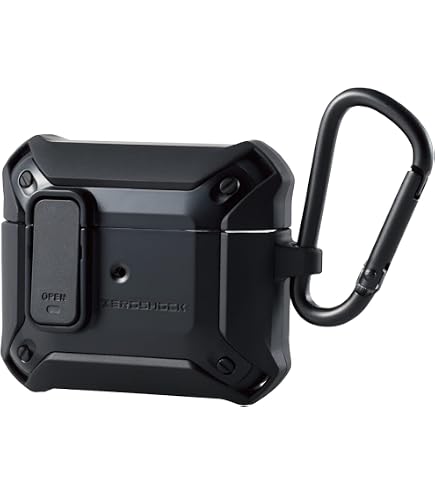 Amazon | シズカウィル AirPods 3 ケース ロック付 カバー カラビナ付