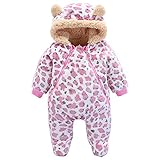 KINDOYO ベビー 着ぐるみ ロンパース もこもこ カバーオール かわいい キッズ コスチューム 防寒着 男の子 女の子 出産祝い , ブルー / ピンク / イエロー