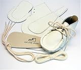 本革製ファーストシューズの手作りキットオール白9cm