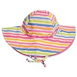 アイプレイ Iplay 帽子 Lサイズ スイムウェア 紫外線防止 UVカット リバーシブルハット 787154 ピンクウェイビーストライプ Swim Wear Mix & Match Reversib