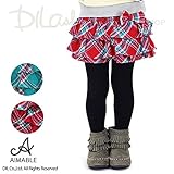 (エマーブル) AIMABLE先染めチェック柄フリルキュロット/秋 ベビー キッズ 女の子 90 グリーン