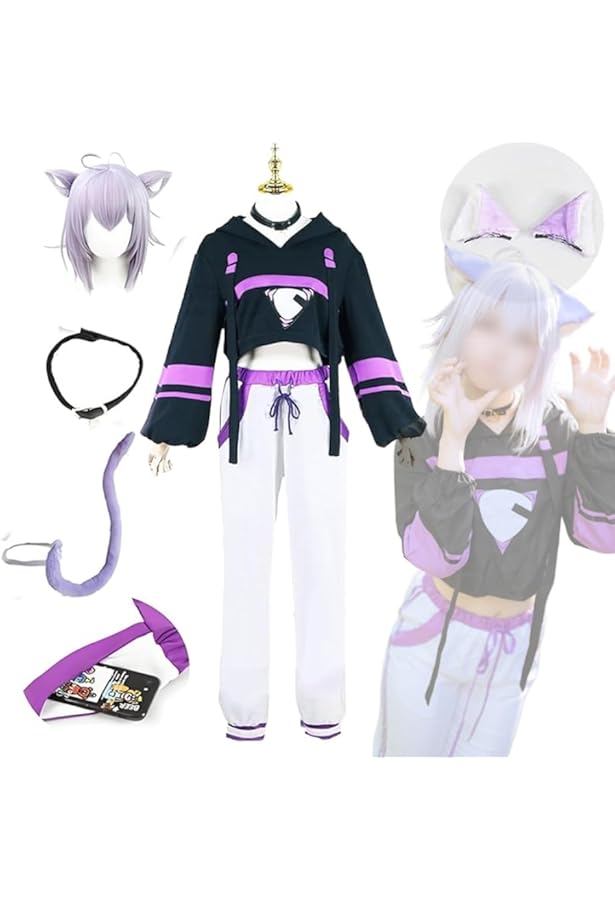 Amazon.co.jp: 「きせき」猫又おかゆ コスプレ 衣装 服 チョーカー付き
