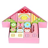 【JGmax】積木 おもちゃ  知育玩具  2歳 出産祝い お祝い 贈り物 プレゼント 野苺ハウス   ミニドールハウス