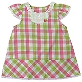 【H28年春物】(日本製) Pample Mousse(パンプルムース) 先染めチェックいちごモチーフ付きチュニック 80cm/PK NO.DP-61102