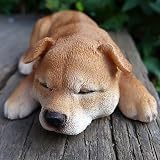 犬の置物 柴犬 いねむり豆柴 １３８０ＱＹＬ いぬ イヌ 動物 オーナメント ガーデン インテリア 雑貨 置物 庭 ガーデンマスコット 雑貨小物 ディ
