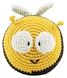 Dandelion Hand Crocheted Roly Poly Rattle Ball, Bee (Discontinued by Manufacturer) by Dandelion [並行輸