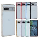 Pixel 7a ケース TPU color Google Pixel7a ソフトケース 透明 カバー クリアケース スマホケース 薄型 保護 耐衝撃 グーグル ピクセル7a au softbank docomo シルバー A805P7ASL