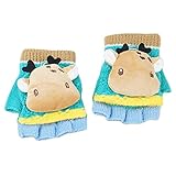 ハイキングフライ(Hikfly) ハーフフィンガーカバー ニットマジックグローブ 手袋ベビーグリルボーイズの幼児用アウトドアスポーツサーマルグローブウォーマーミトンクリスマスプレゼント(1-3歳) (