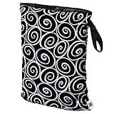 Planet Wise Wet Diaper Bag, Midnight Curl, Large by Planet Wise [並行輸入品]