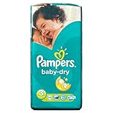 Pampers Baby Dry Size 3 Midi 4-9kg (52 per pack) パンパース赤ちゃんドライサイズ3のmidi 4～9キロ（パックあたり52 ）