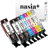 【nasia+】 キヤノン用 BCI-330XL (BK*2/ブラック) BCI-331XL (BK/C/M/Y/GY) 【7本セット】 互換 インク カートリッジ 純正と併用OK [QR(Web)説明書] BCI-331XL+330XL/6MP BCI-330XLBK BCI-331XLBK BCI-331XLC BCI-331XLM BCI-331XLY BCI-331XLGY
