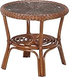 不二貿易 ウィッカー センター テーブル 幅55 ブラウン 96134