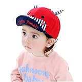 ファートーク(FURTALK) 夏 日避けハット ベビーハット 赤ちゃん 可愛い 子供用 可愛いプリント ウサギ耳付き UVカット ベビーキャップ