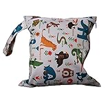 Keeeady ベビー防水洗える再利用可能なウェットとドライ布おむつ袋(スタイル1)