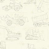 York Wallcoverings ks2354 Cool Kids Construction Blueprint壁紙、 KS2354 1