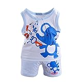 ベビー服　夏服　セット服　二点セット　シャツ　ショートパンツ　袖なし　スポーツウェア　幼児　赤ちゃん