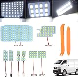 TORIBIO ハイエース led ルームランプ トヨタ ハイエース 200系 パーツ内装 レジアスエース200系 スーパーGL専用 4型 5型 6型 7型 8型 (H25.12～) 専用設計 室内灯 KDH200/TRH200系 標準/ワイドボディ 4型/5型 バックランプ led 取付簡単 無極性 専用工具付 HIACE ホワイト 12V専用 8点セット (トヨタ ハイエース 用)